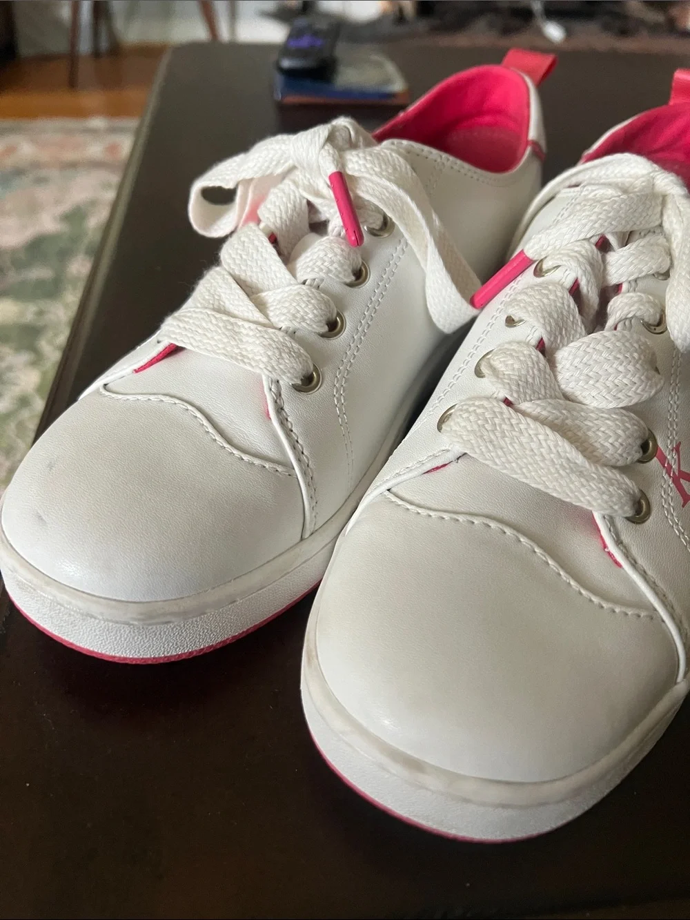 Kate Spade Nikki Sneaker in Optic White/Pink Peppercorn - size 8.5